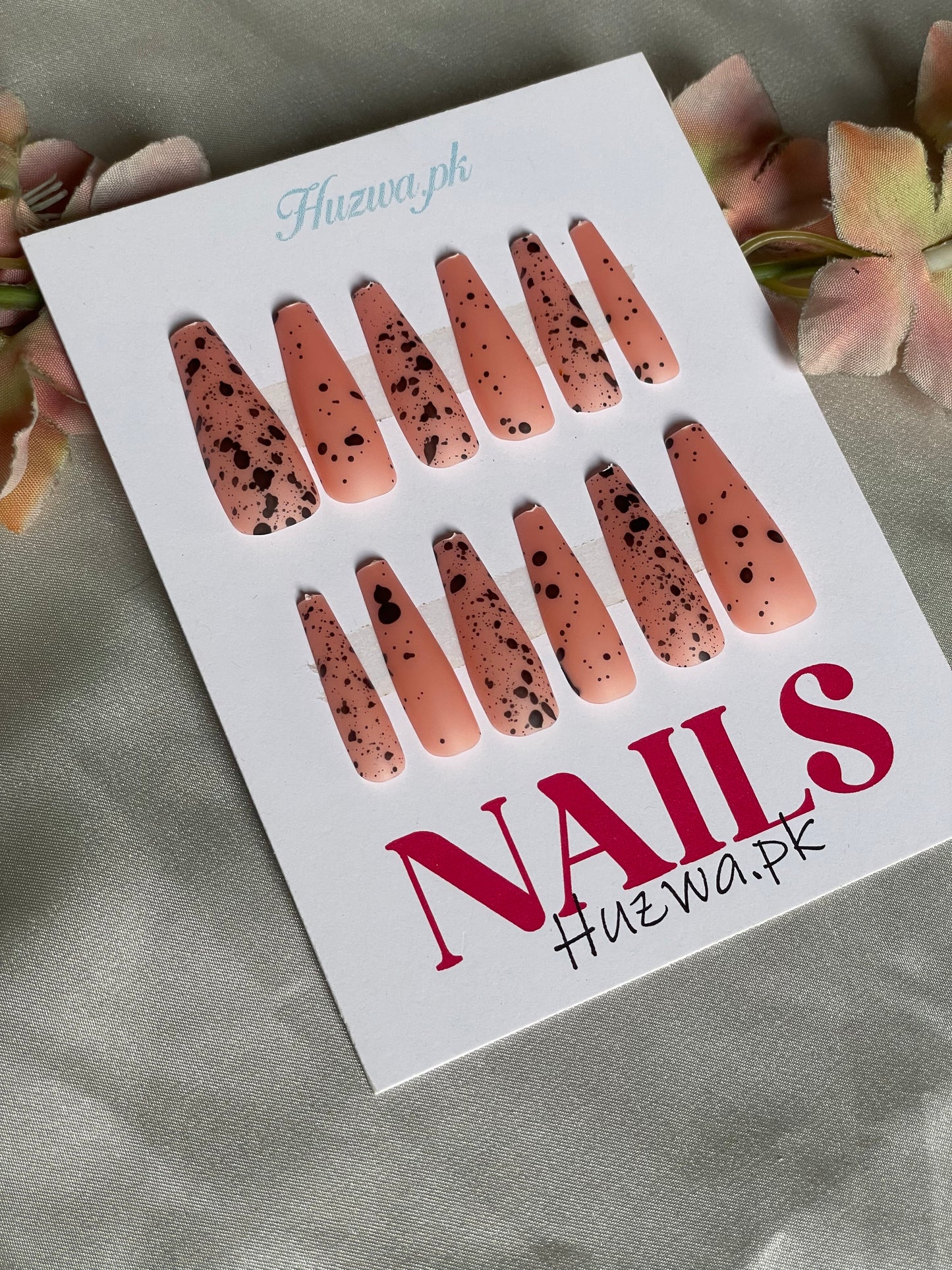 Midnight Splash – Matte Nail Set (12 Pcs) (12 Color Available)
