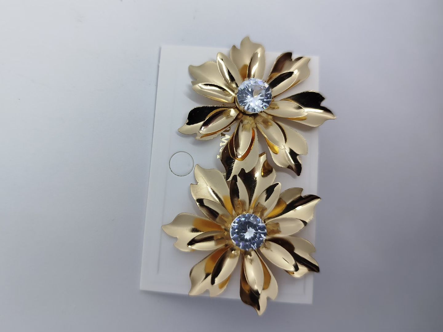 Silver/Gold flower studs