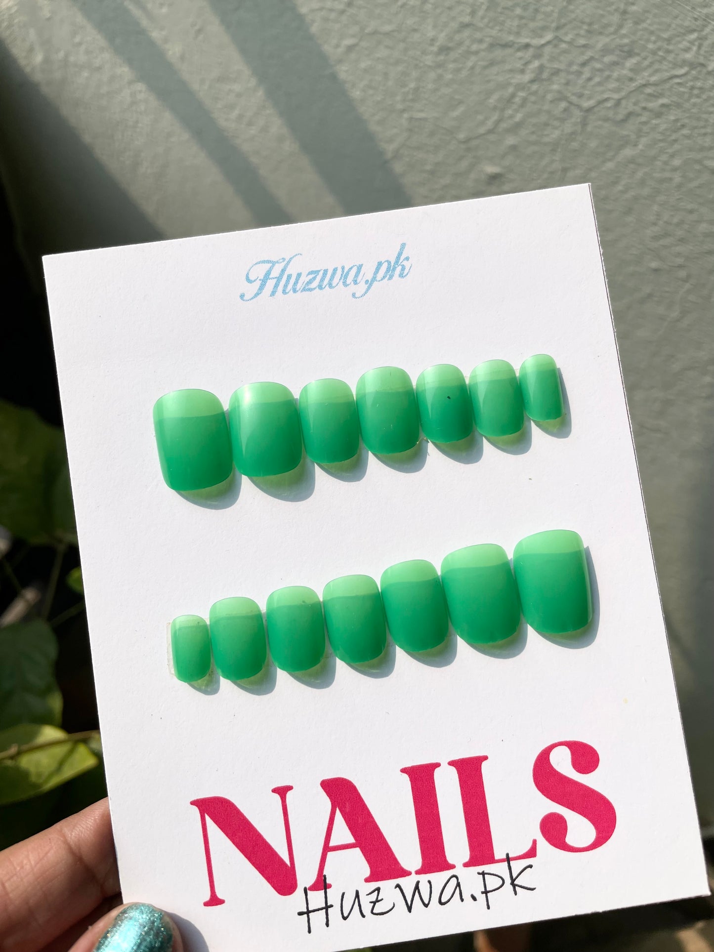 Square Press-On Nails(12 Color Available)