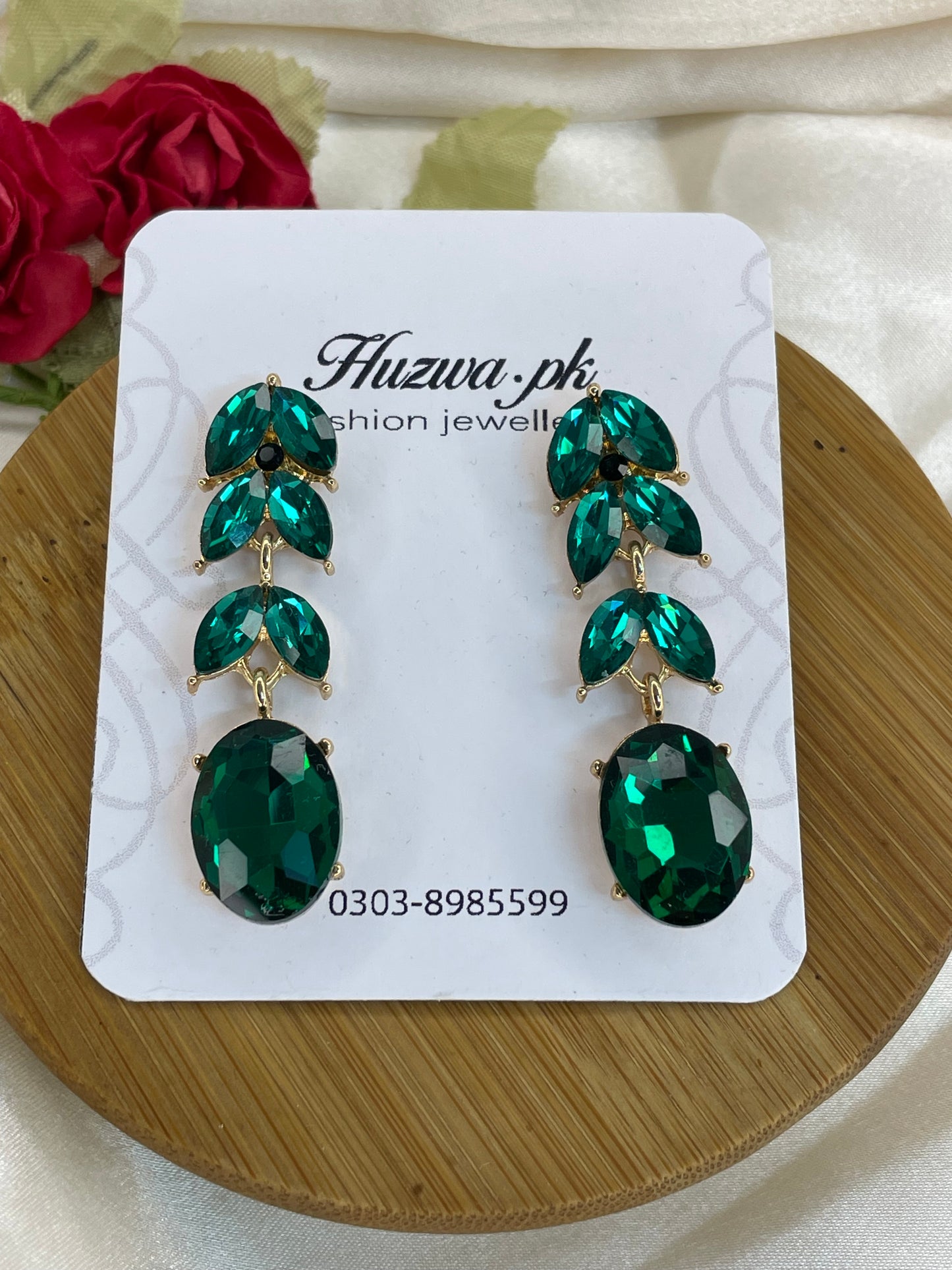Crystal drop earrings