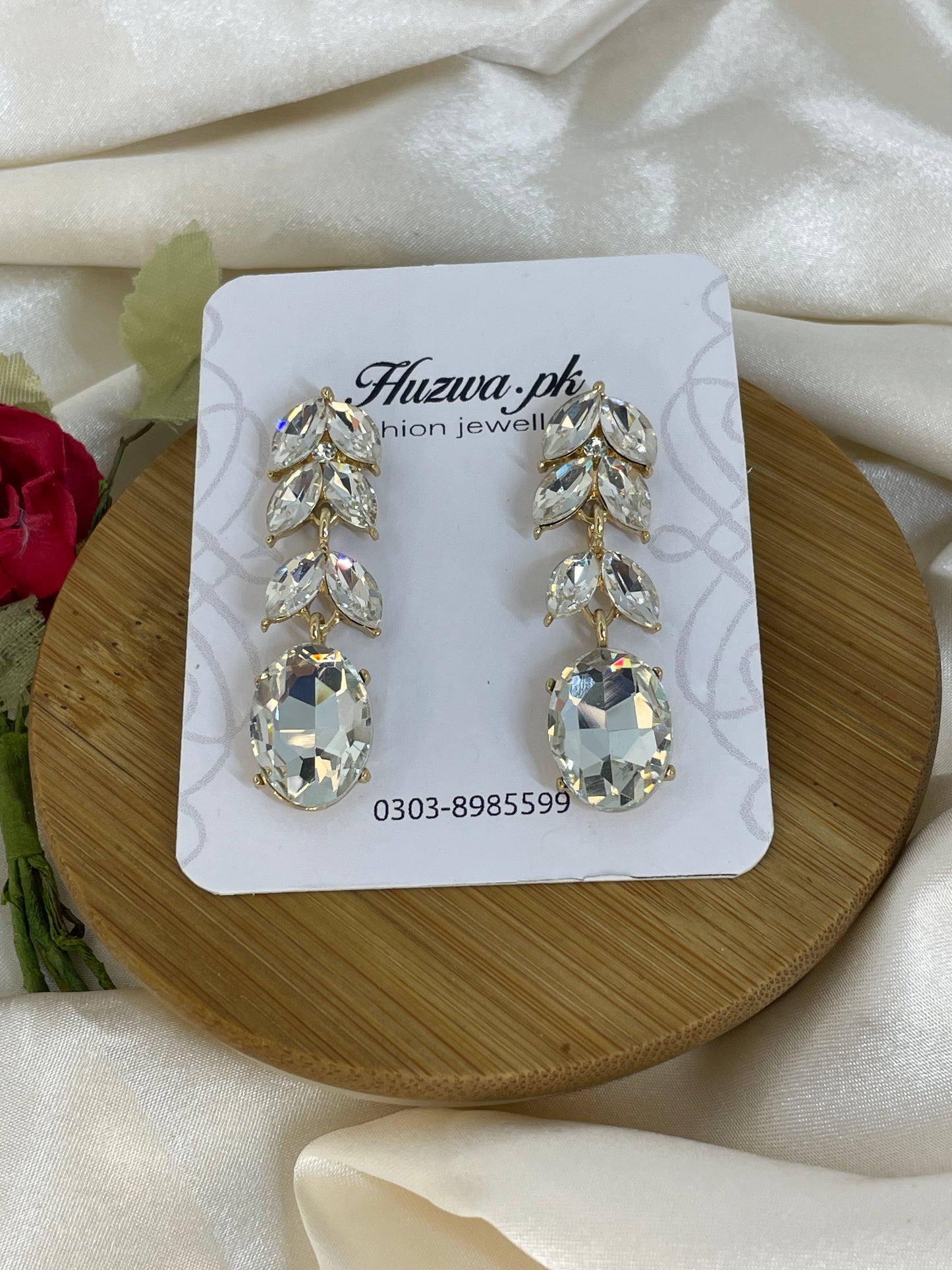 Crystal drop earrings