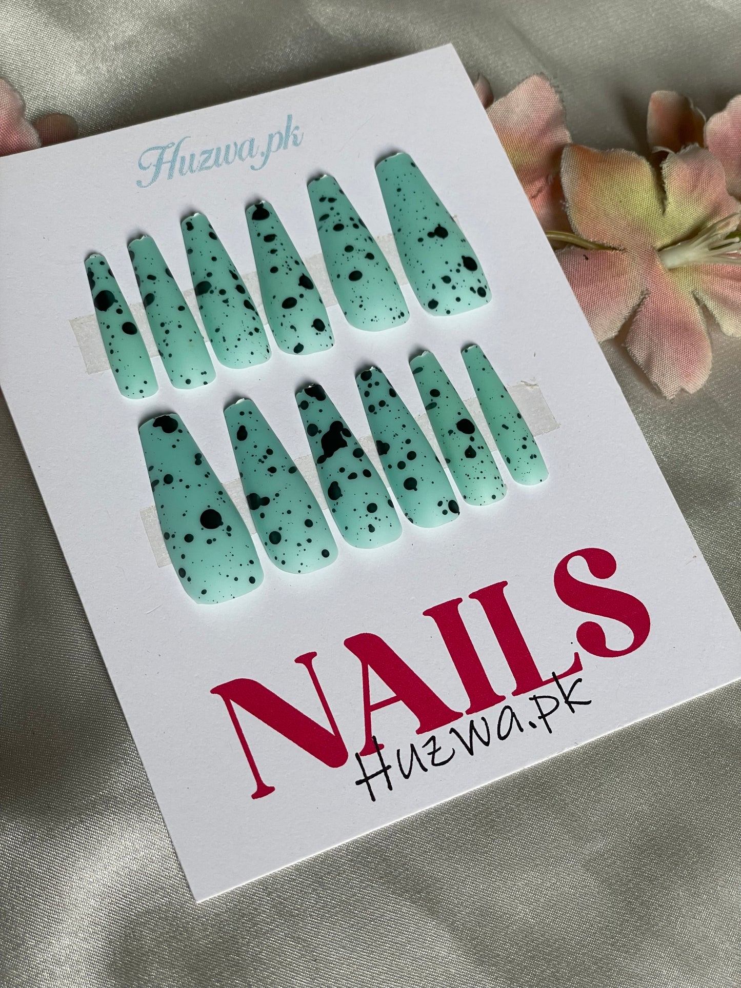 Midnight Splash – Matte Nail Set (12 Pcs) (12 Color Available)