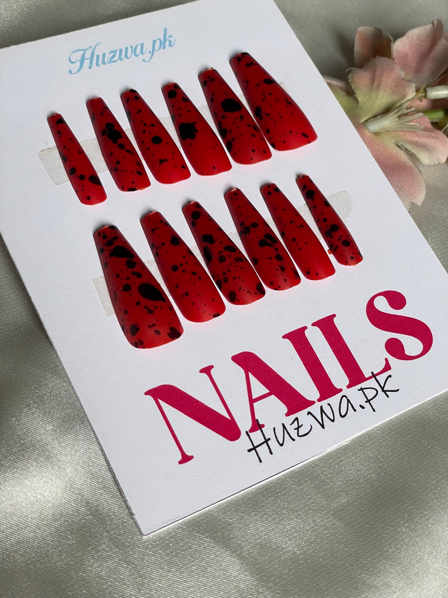 Midnight Splash – Matte Nail Set (12 Pcs) (12 Color Available)