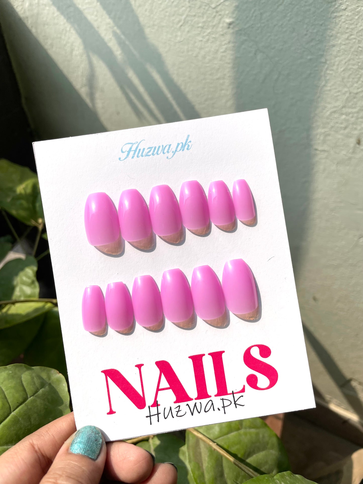 Almond Press-On Nails(12 Color Available )