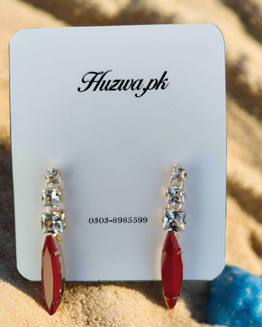 Beautiful stylish crystal drop earrings 3 Different colours