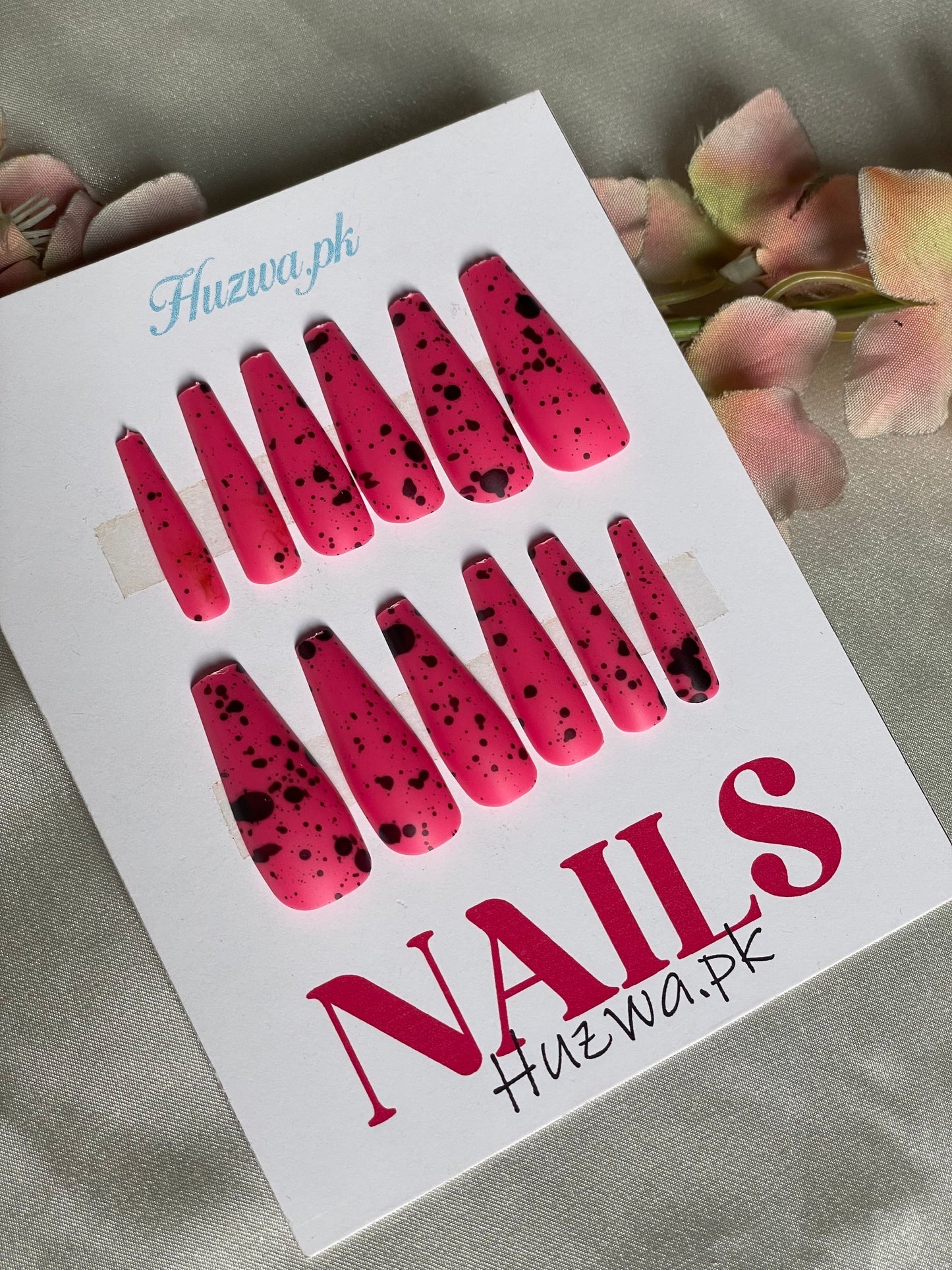 Midnight Splash – Matte Nail Set (12 Pcs) (12 Color Available)