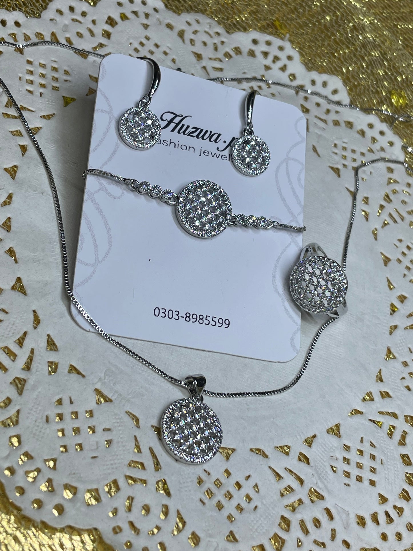 Sparkle Jewellery Set with Bracelet n Ring