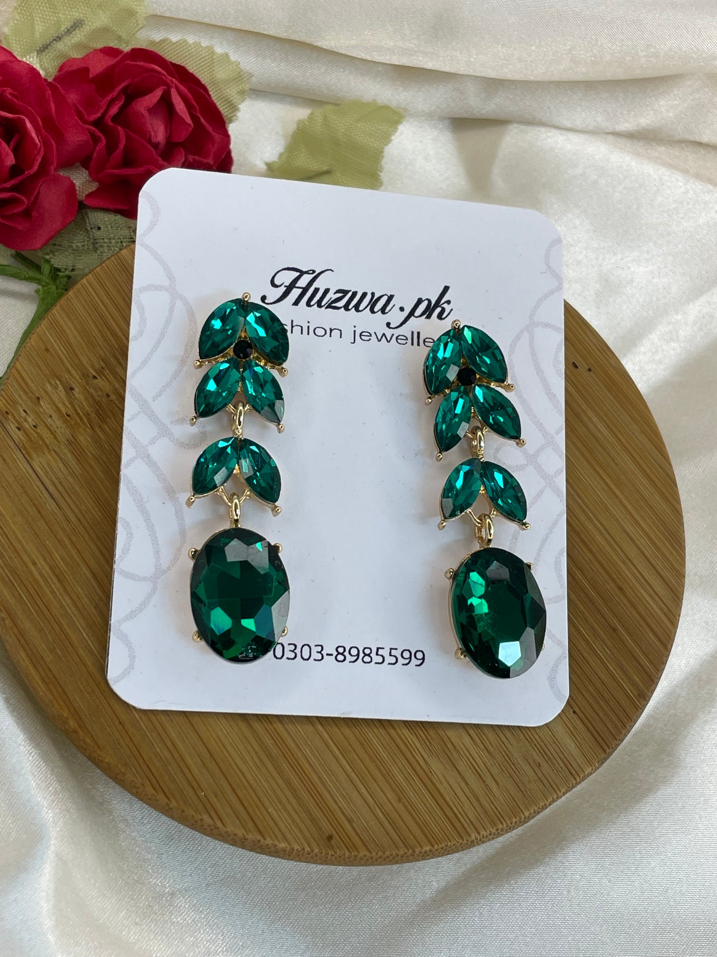 Crystal drop earrings