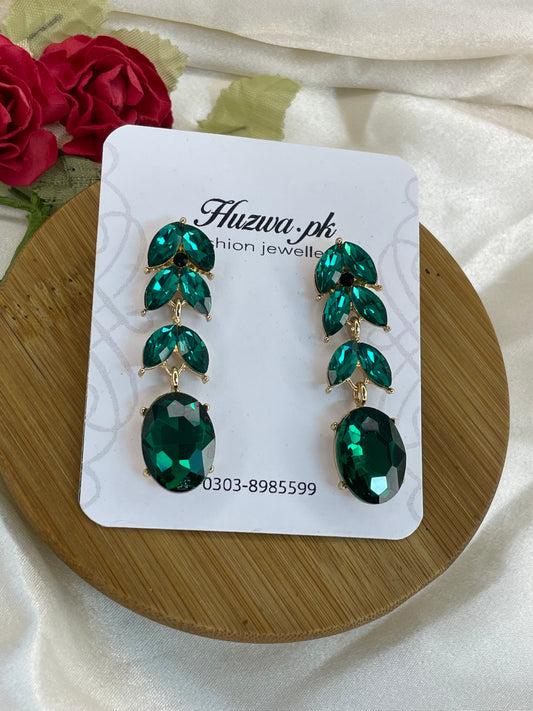 Crystal drop earrings