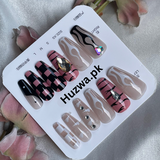 Fierce Fusion Nail Set – 12 Pieces