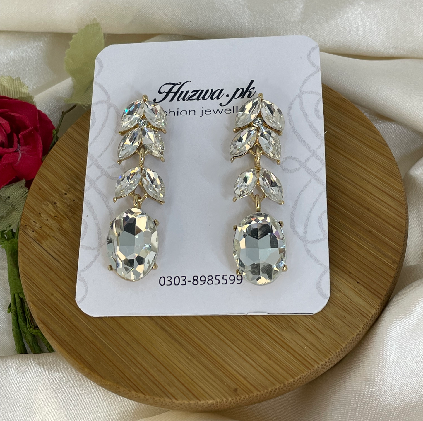 Crystal drop earrings