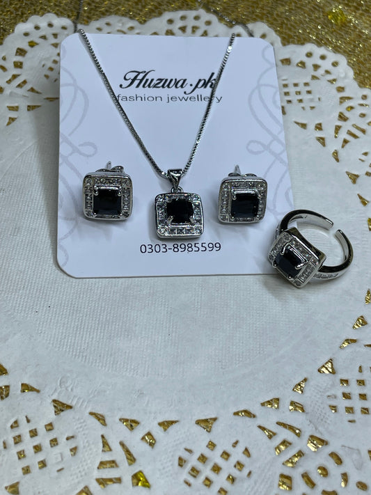 Square Trio Jewellery set