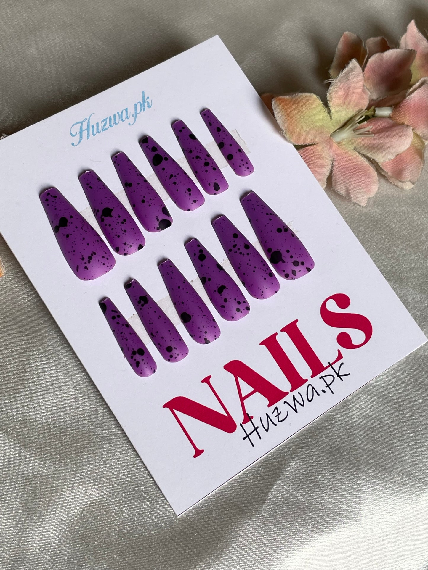 Midnight Splash – Matte Nail Set (12 Pcs) (12 Color Available)