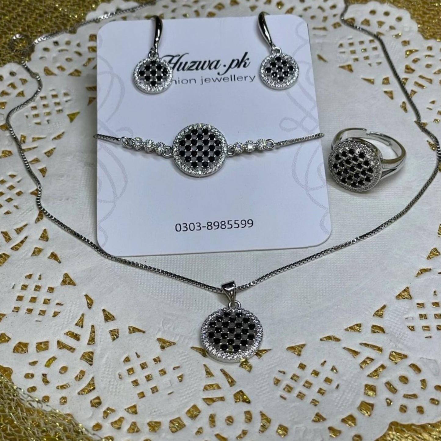 Sparkle Jewellery Set with Bracelet n Ring
