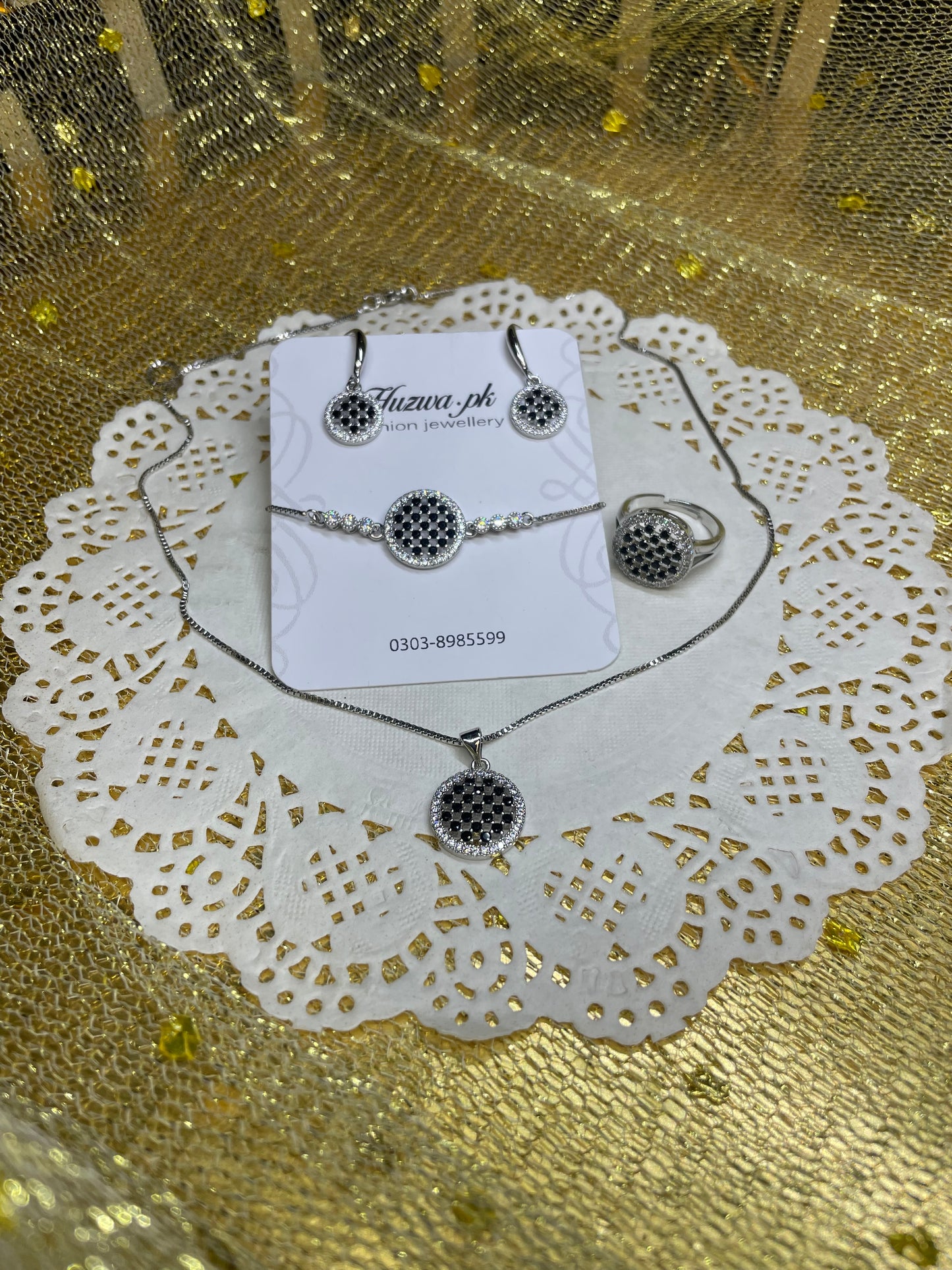 Sparkle Jewellery Set with Bracelet n Ring