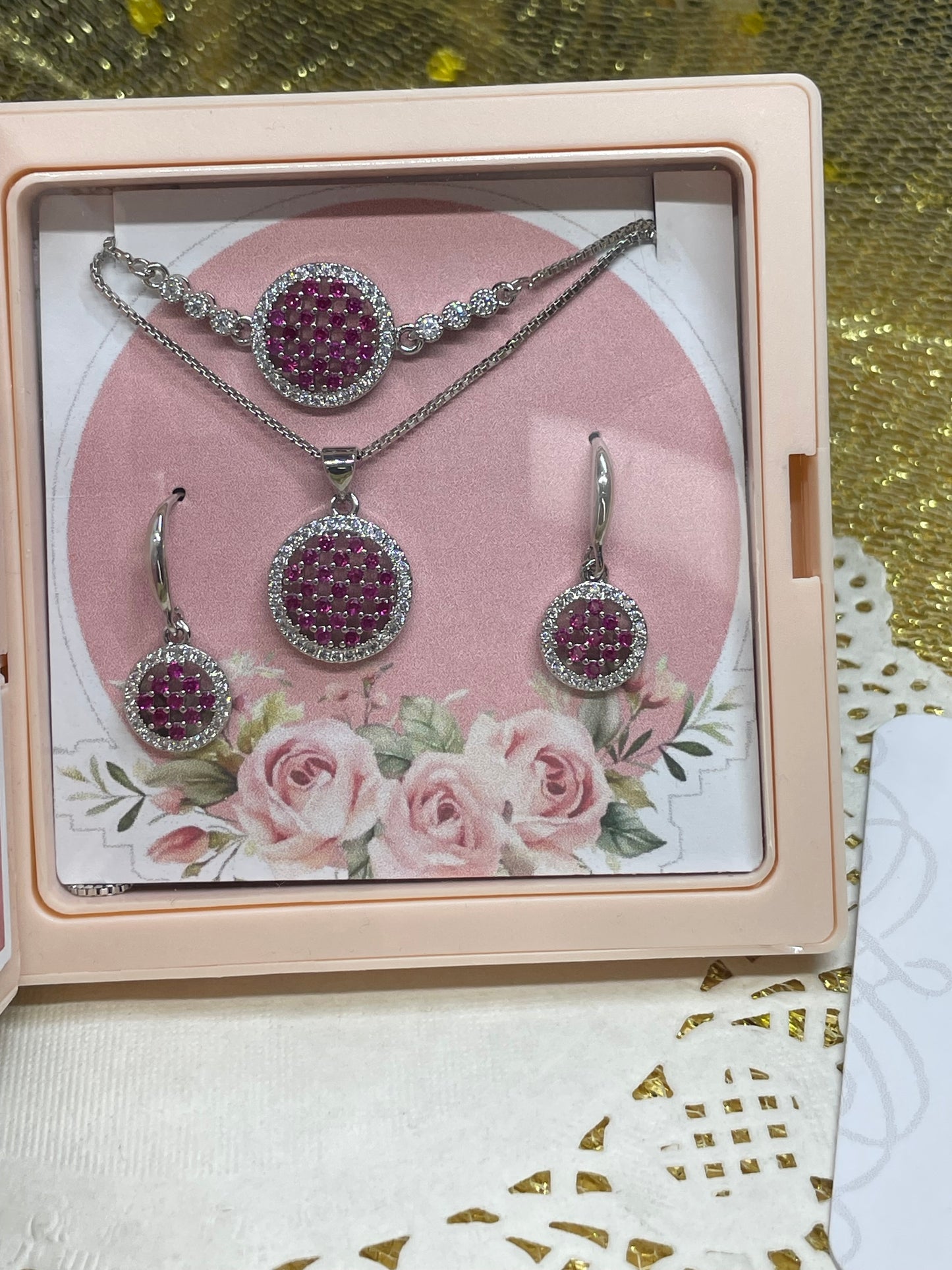 Sparkle Jewellery Set with Bracelet n Ring