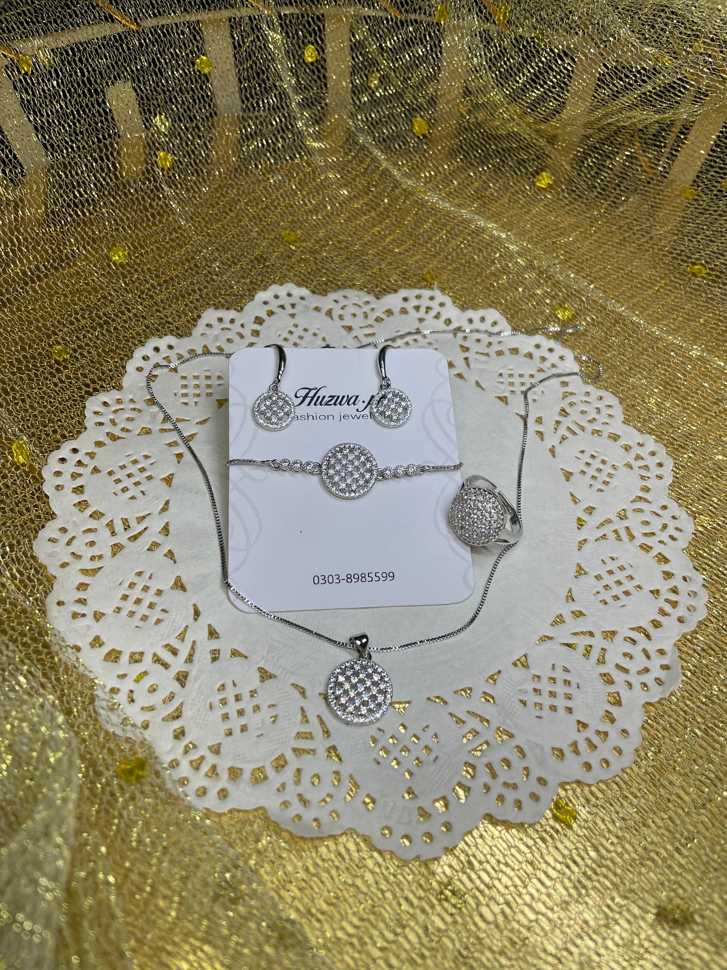 Sparkle Jewellery Set with Bracelet n Ring
