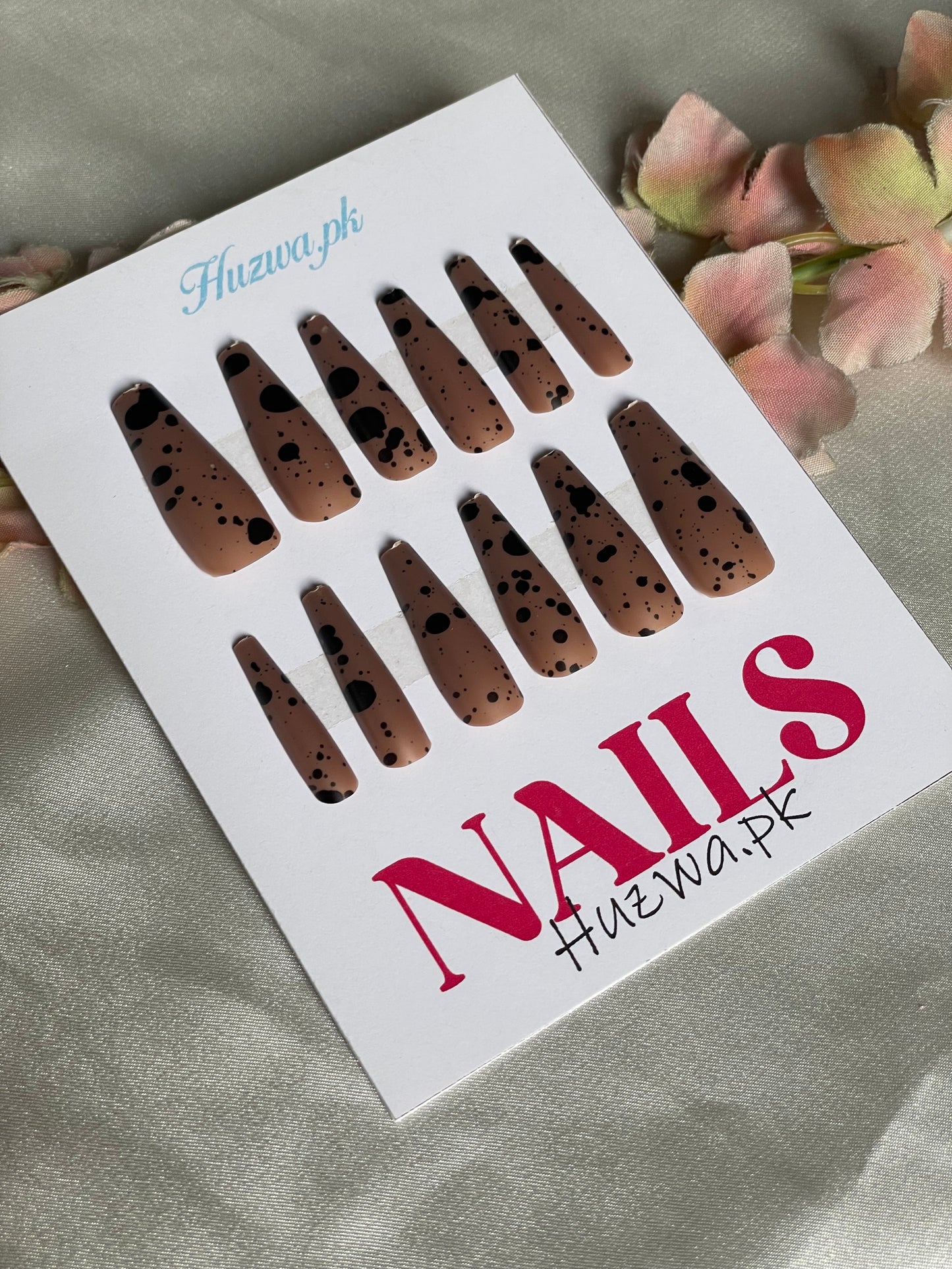 Midnight Splash – Matte Nail Set (12 Pcs) (12 Color Available)