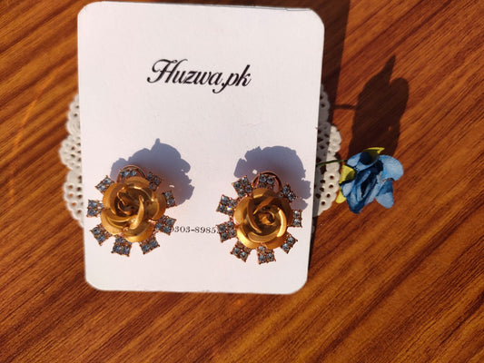 Colorful Floral Stud Earrings