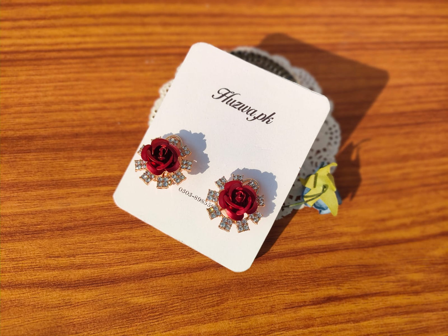Colorful Floral Stud Earrings